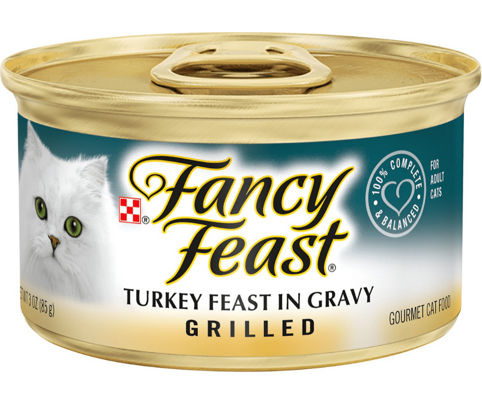( 4 Pack ) Fancy Feast Turkey In Gravy Grilled Gourmet Cat Food, 3 oz Cans